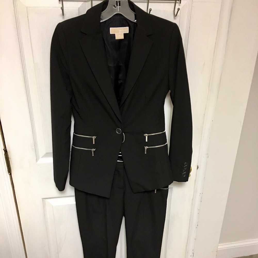 Michael Kors 2 Piece Black Business Suit